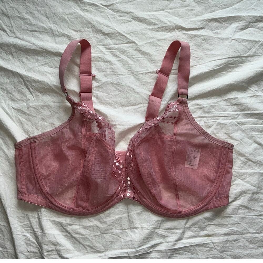 NWOT Elomi Matilda Plunge Bra 38H Rose